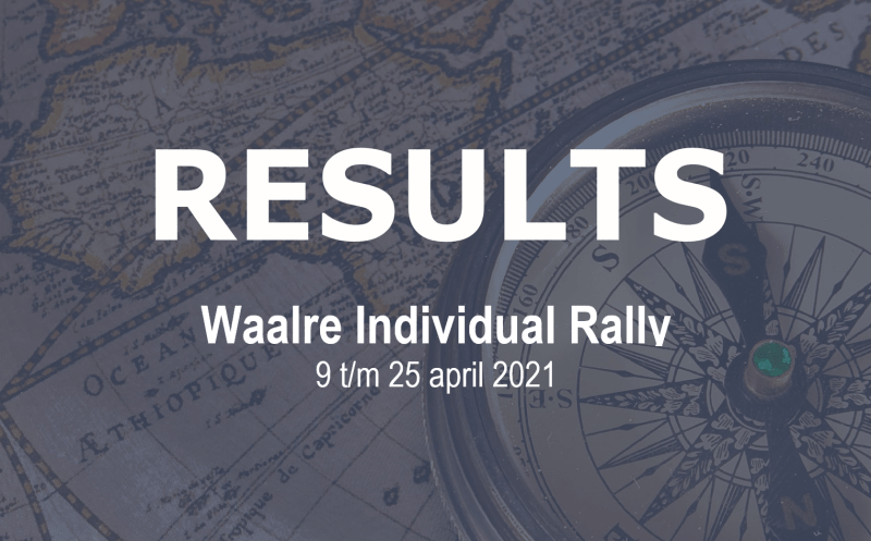 Uitslag Waalre Individual Rally 2021