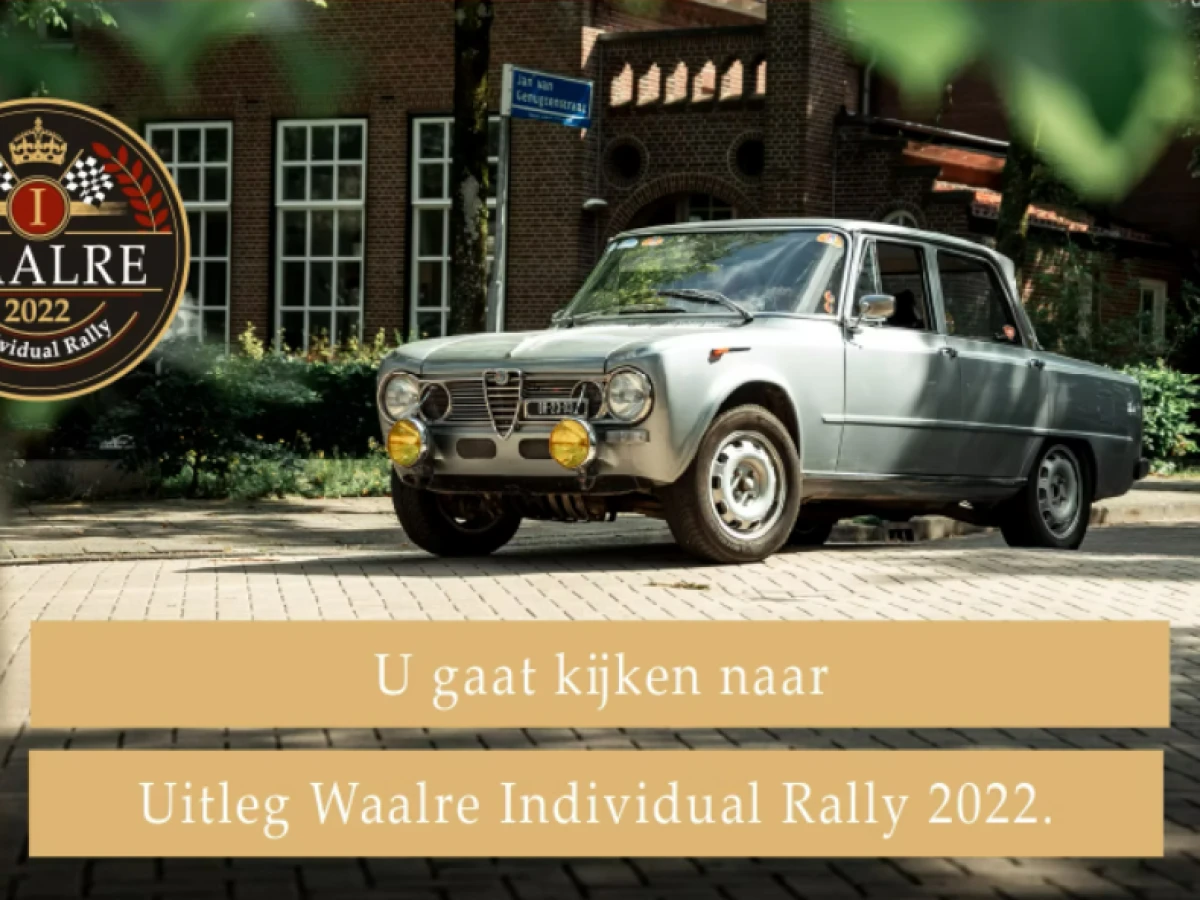 Webcast uitslag Waalre Individual Rally 2022