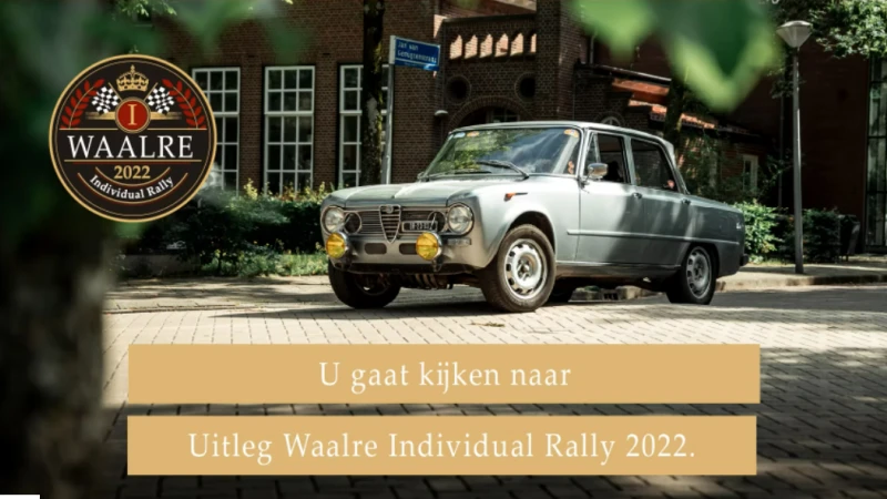 Webcast uitslag Waalre Individual Rally 2022