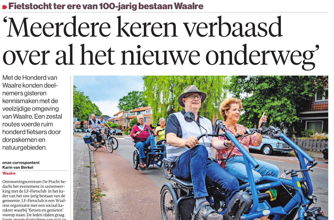 Meerdere keren verbaast over al het nieuwe onderweg