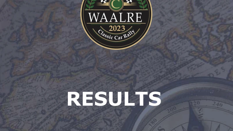 Uitslag Waalre Classic Car Rally 2023