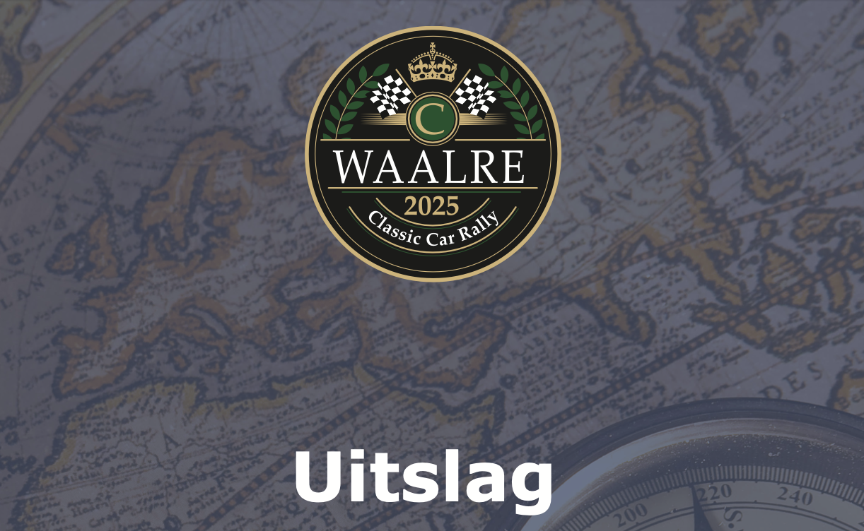 Uitslag Waalre Classic Car Rally 2025