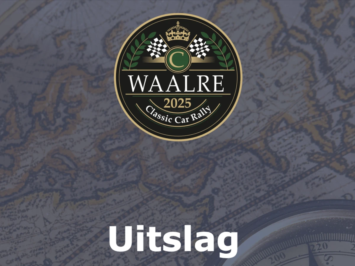 Uitslag Waalre Classic Car Rally 2025